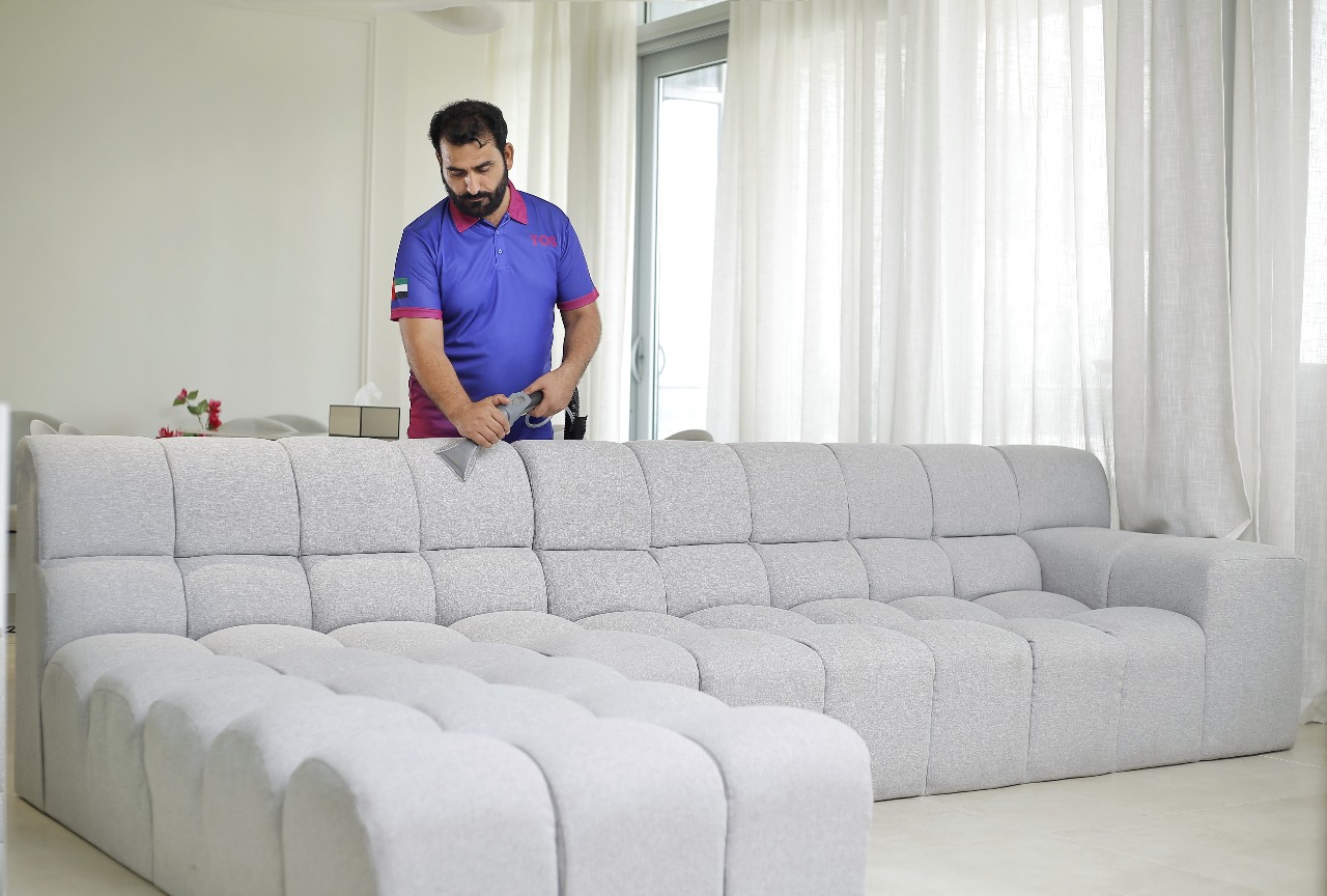 Villa cleaning background